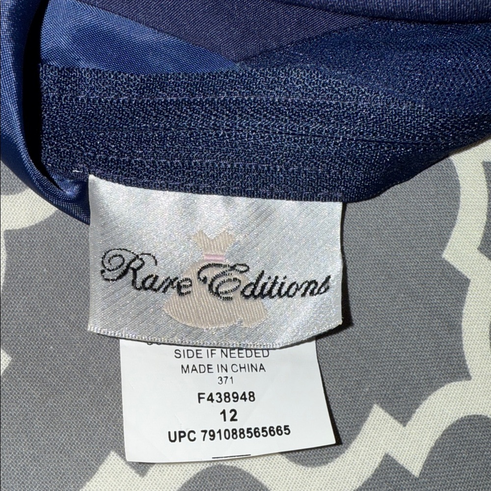 Rare Editions Navy Blue Halter Mini Dress - Picture 6 of 6
